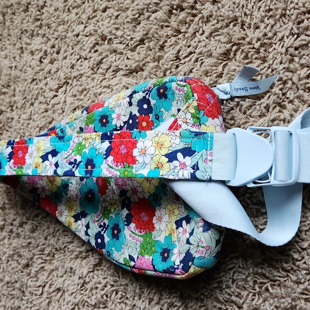 Vera Badley Small Floral Sling Bag with Multiple Bright Colors - Picture 10 of 14